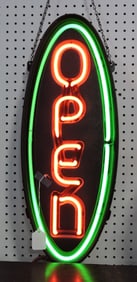 Lighted 'OPEN' sign, 27"
