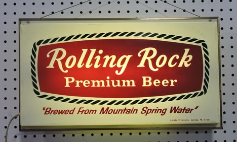 Rolling Rock Premium Beer lighted