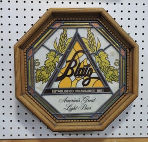 Blatz advertising sign