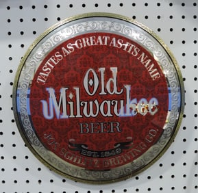 Old Milwaukee Beer advertising sign,
