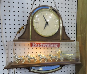 Budweiser Clydesdale lighted advertising
