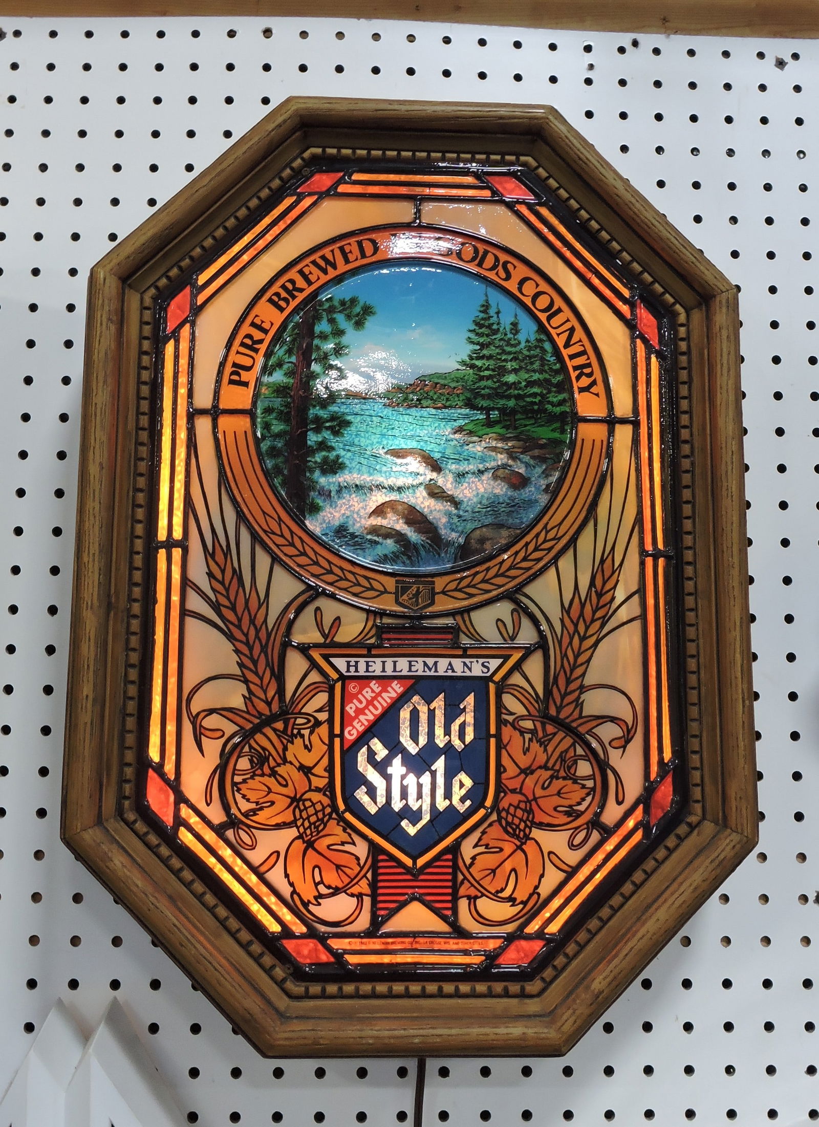 Old Style lighted advertising sign, 22" (1 of 1)