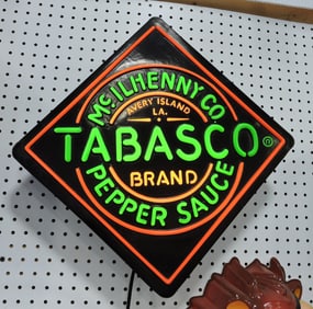 Tabasco Pepper Sauce lighted advertising