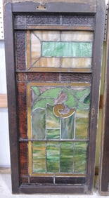 Stained glass leaded glass window,