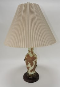 Phoenix Consolidated floral table lamp,