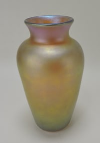 L.C. Tiffany Favrile gold aurene art