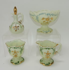 Northwood custard glass Intaglio