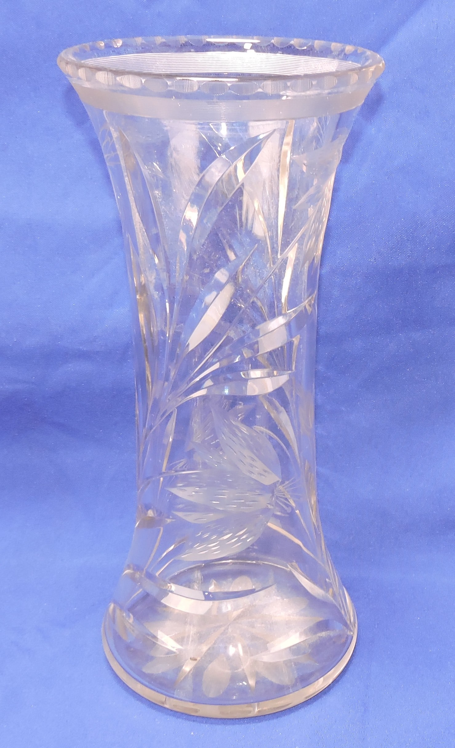 ABCG Hawkes cut glass 12 1/2" vase (1 of 1)