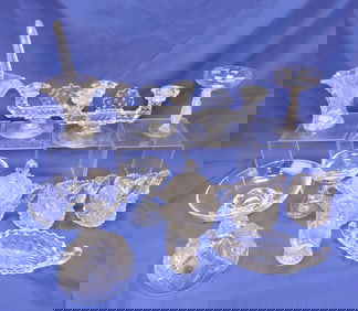 Clear glass lot of 12 pcs -