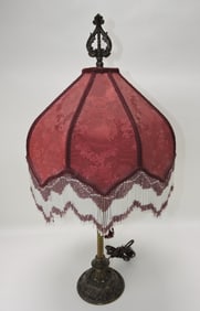 Cast iron/brass table lamp with