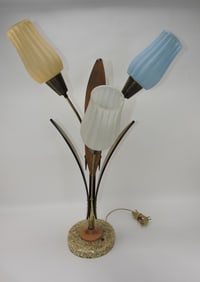 MCM Danish 4 lite lily table lamp,