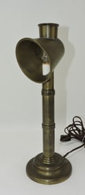 Brass night light, 13"