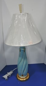 Aladdin alacite table lamp with finial,