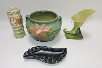 Roseville lot of 4 pieces