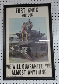 1973 Fort Knox military recruiting poster,