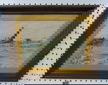 Lighthouse watercolor, 13"x16"