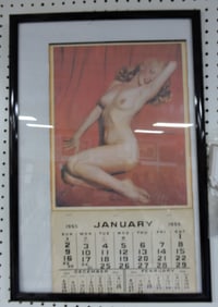 1955 Marilyn Monroe calendar, contemporary