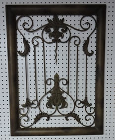 Metal wall sculpture, 31"x24"