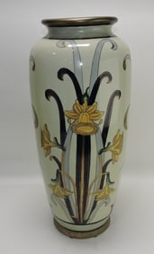 G. Fieravino large vase with yellow