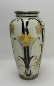 G. Fieravino large vase with yellow