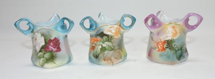 Royal Bayreuth lot of 3 tri-handled