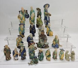 Chinese mudmen lot of 26 figures,