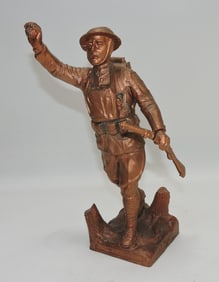 E. M. Viquesney iron sculpture of