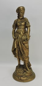 French sculpture of lady, 'La Grace De