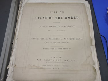 Colton's Atlas of the World 1856,