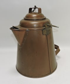 Copper tea kettle, 14"