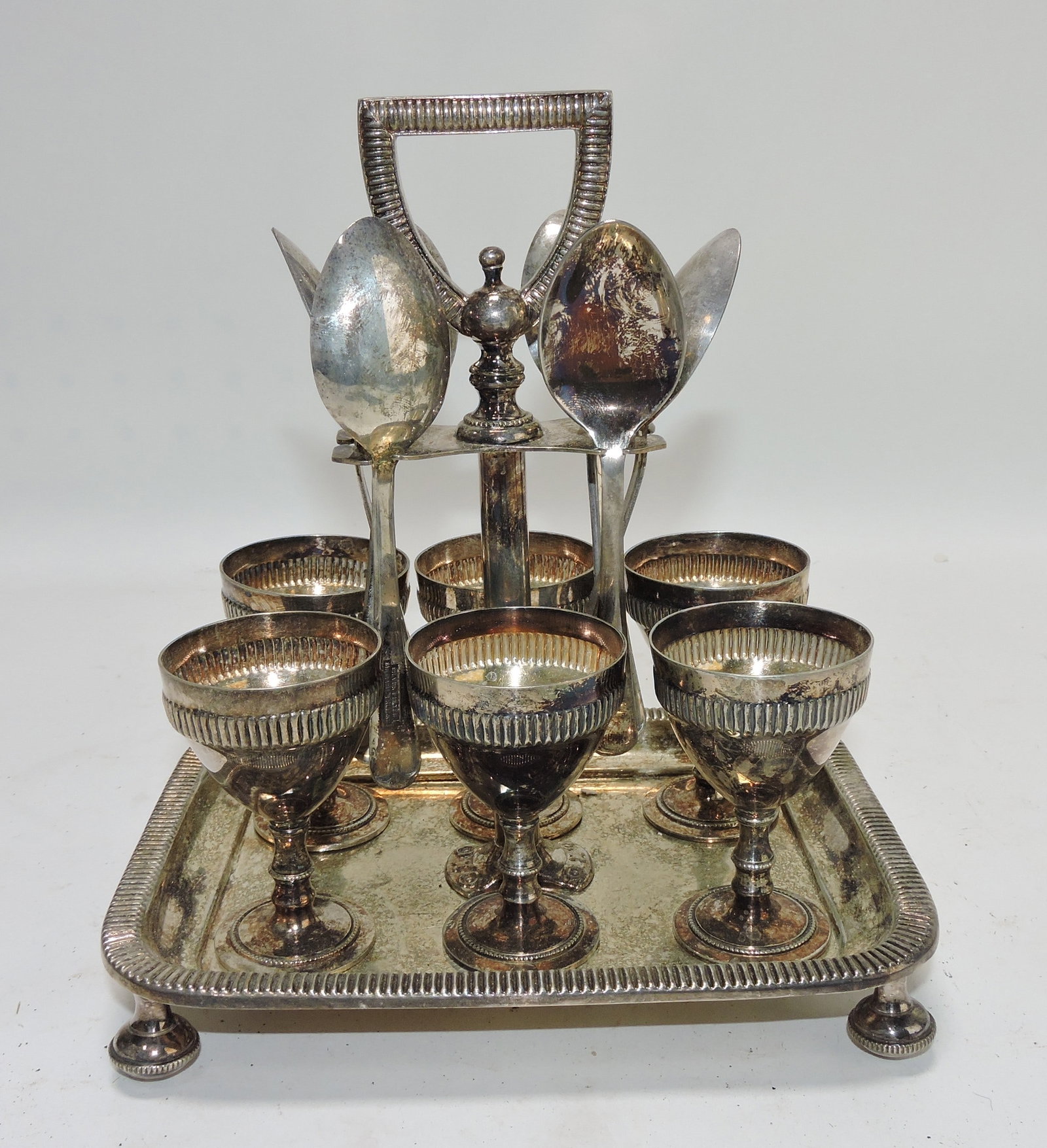 Late 19th C silver plated egg coddler (1 of 1)