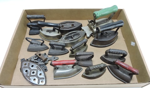Lot of assorted miniature irons