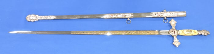 Lodge sword by Pettibone Bros., 37"