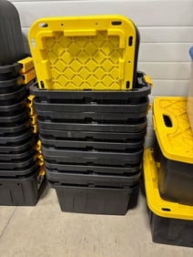 Lot of 12 totes with lids