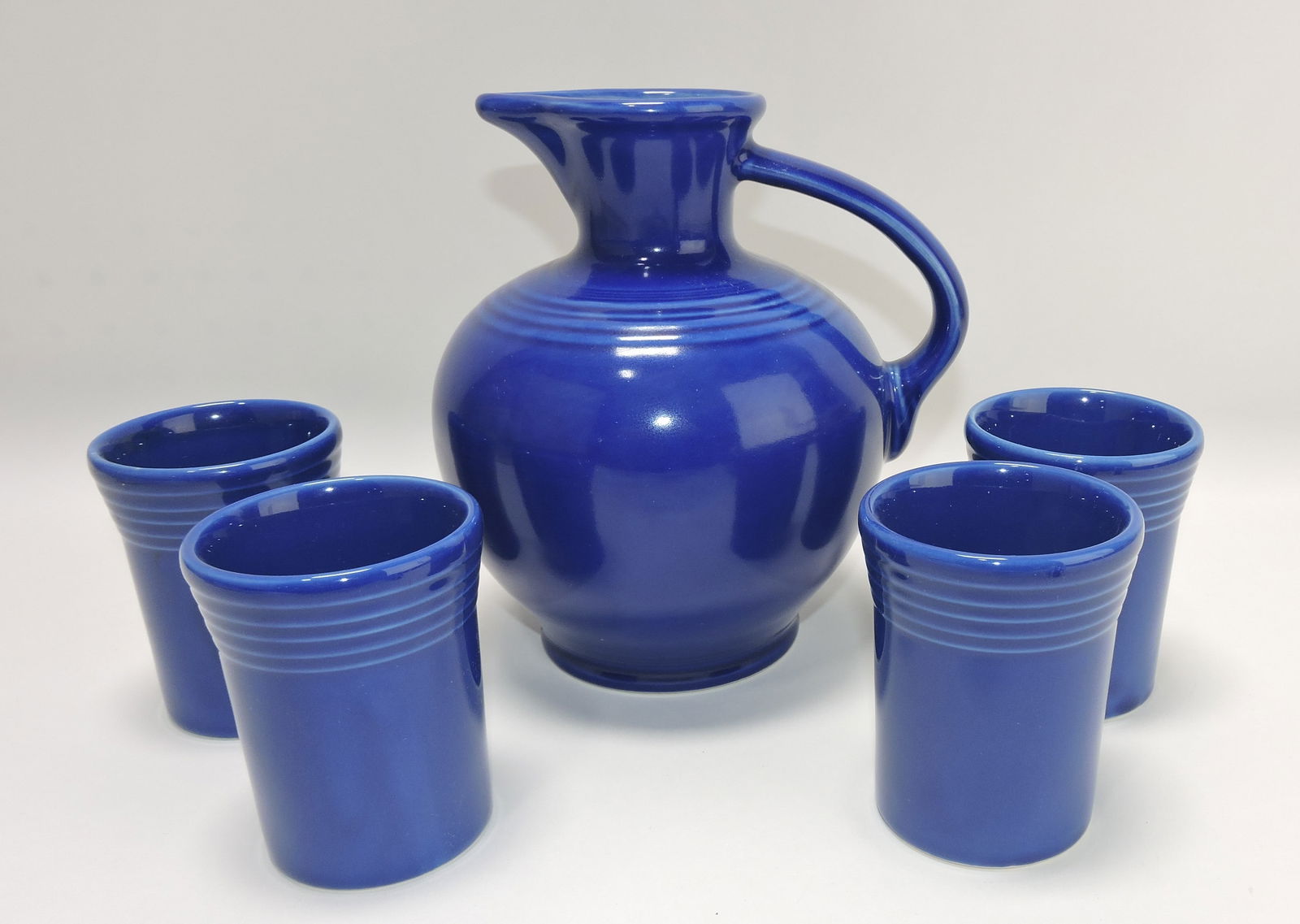 Fiesta Post 86 5 pc water set, sapphire (1 of 1)