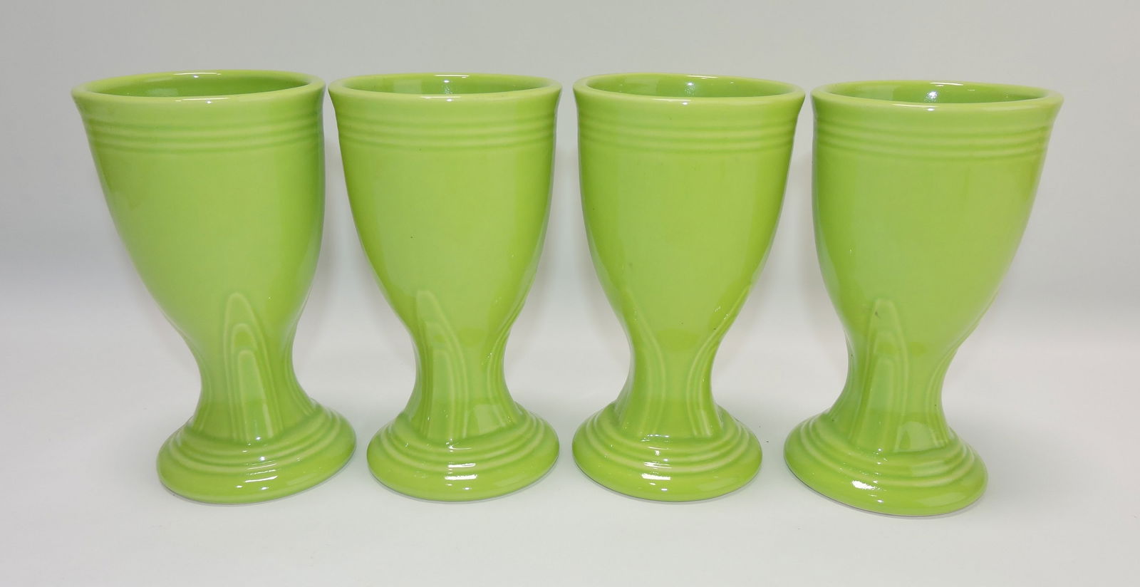Fiesta Post 86 set of 4 water goblets,: chartreuse