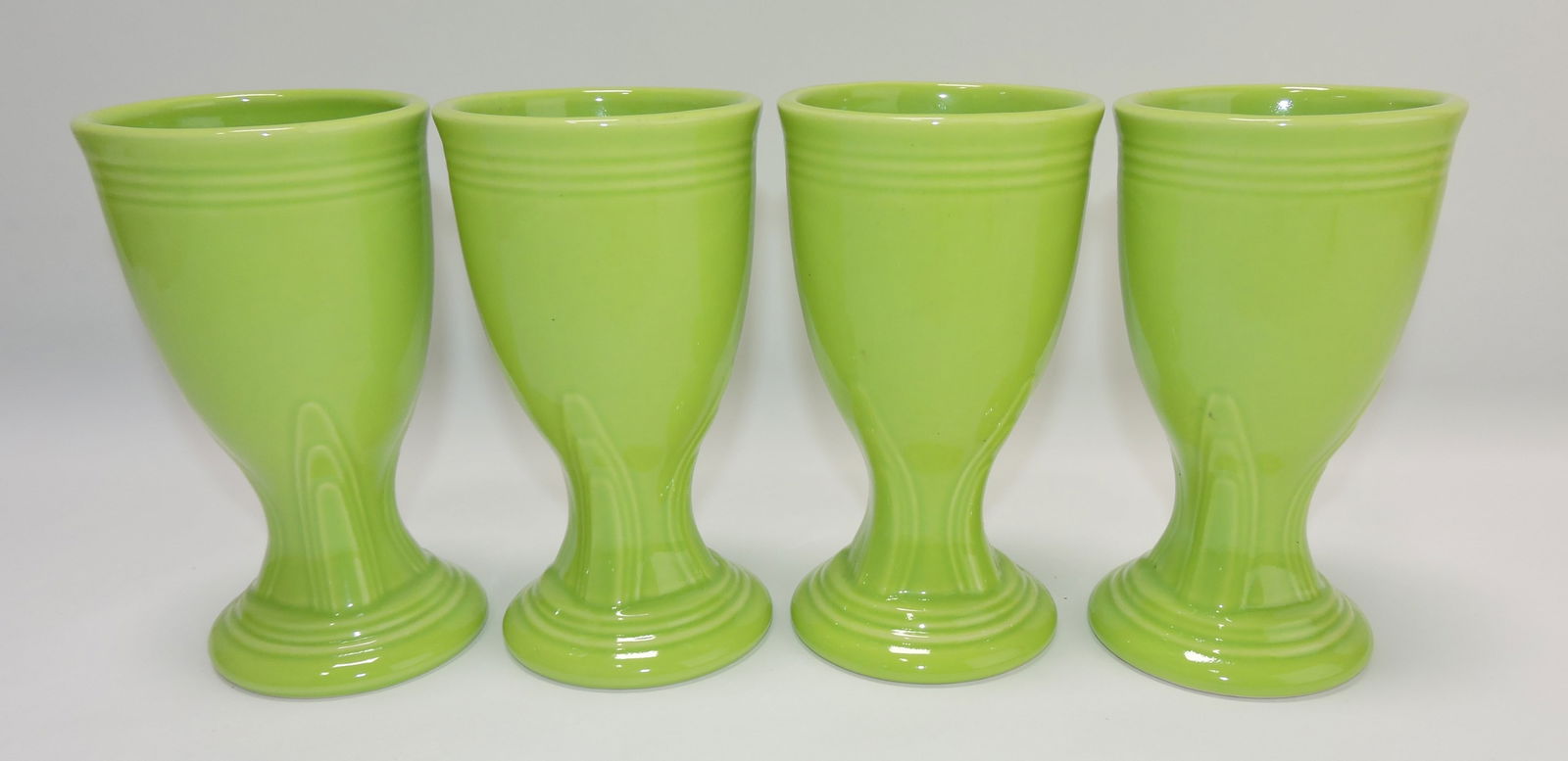 Fiesta Post 86 set of 4 water goblets,: chartreuse