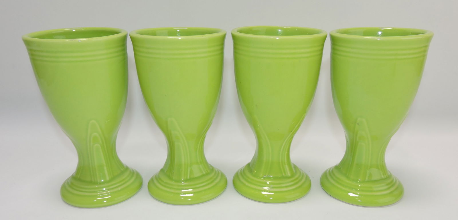 Fiesta Post 86 set of 4 water goblets,: chartreuse