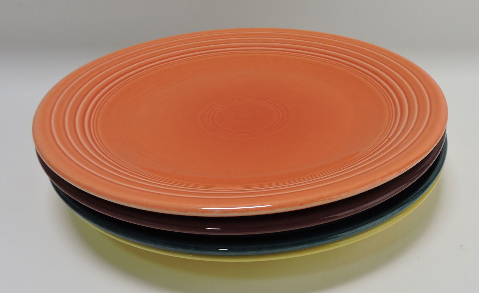 Fiesta Post 86 lot of 4 - 12" chop plates, (1 of 1)
