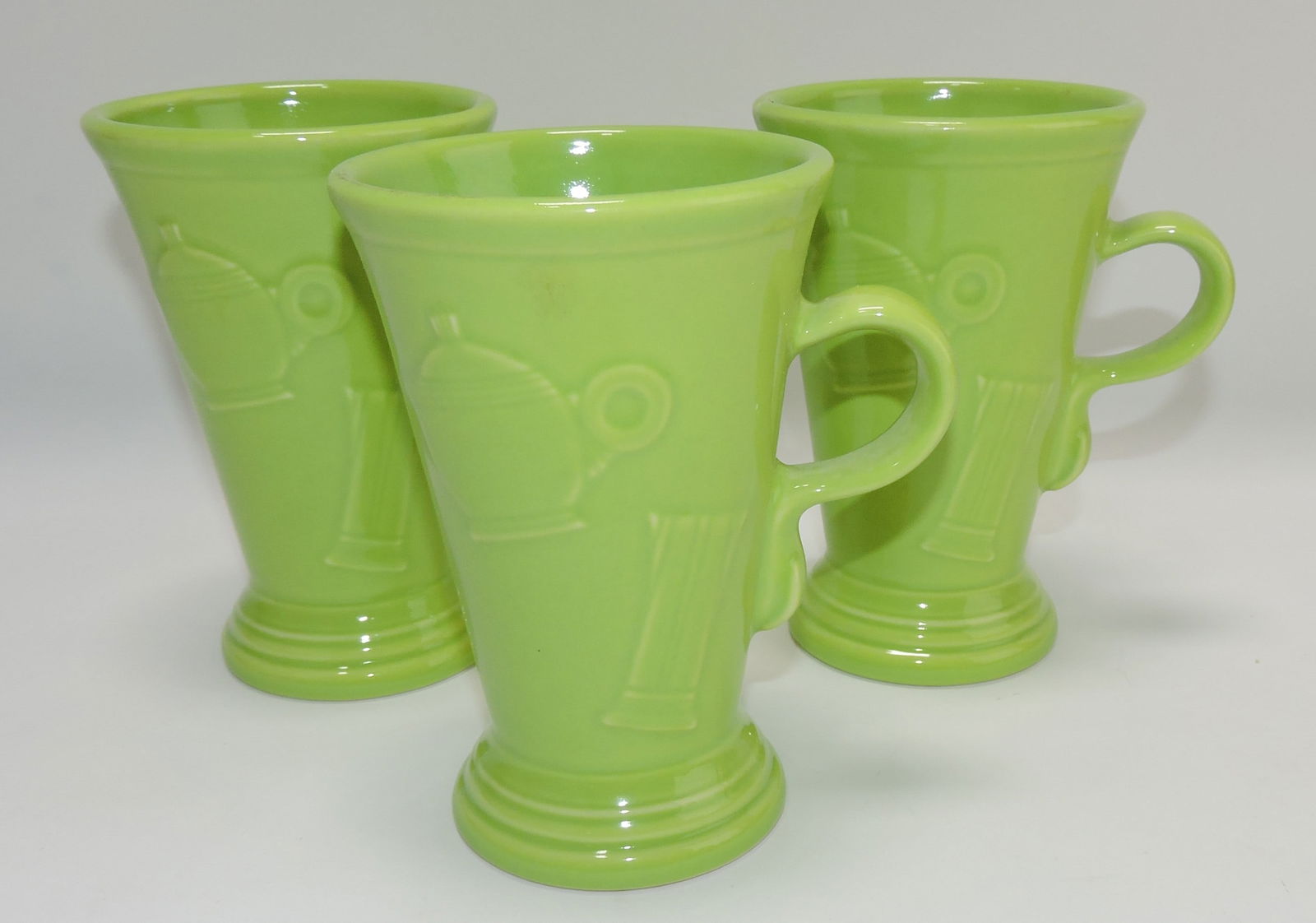 Fiesta Post 86 lot of 3 pedestal mugs, (1 of 1)