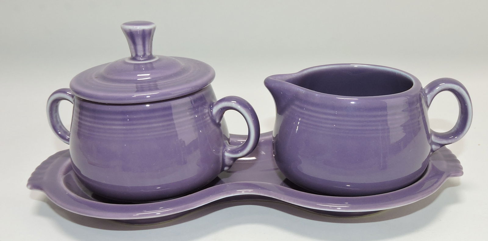 Fiesta Post 86 cream, sugar, tray set, (1 of 1)