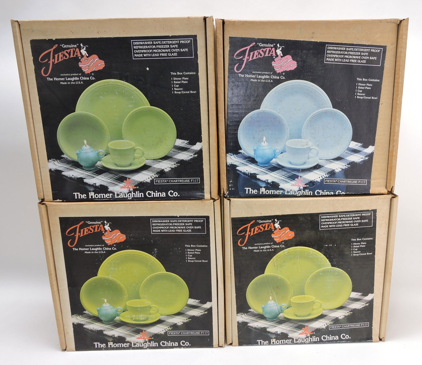 Fiesta Post 86 lot of 4 - 5 pc place (1 of 1)