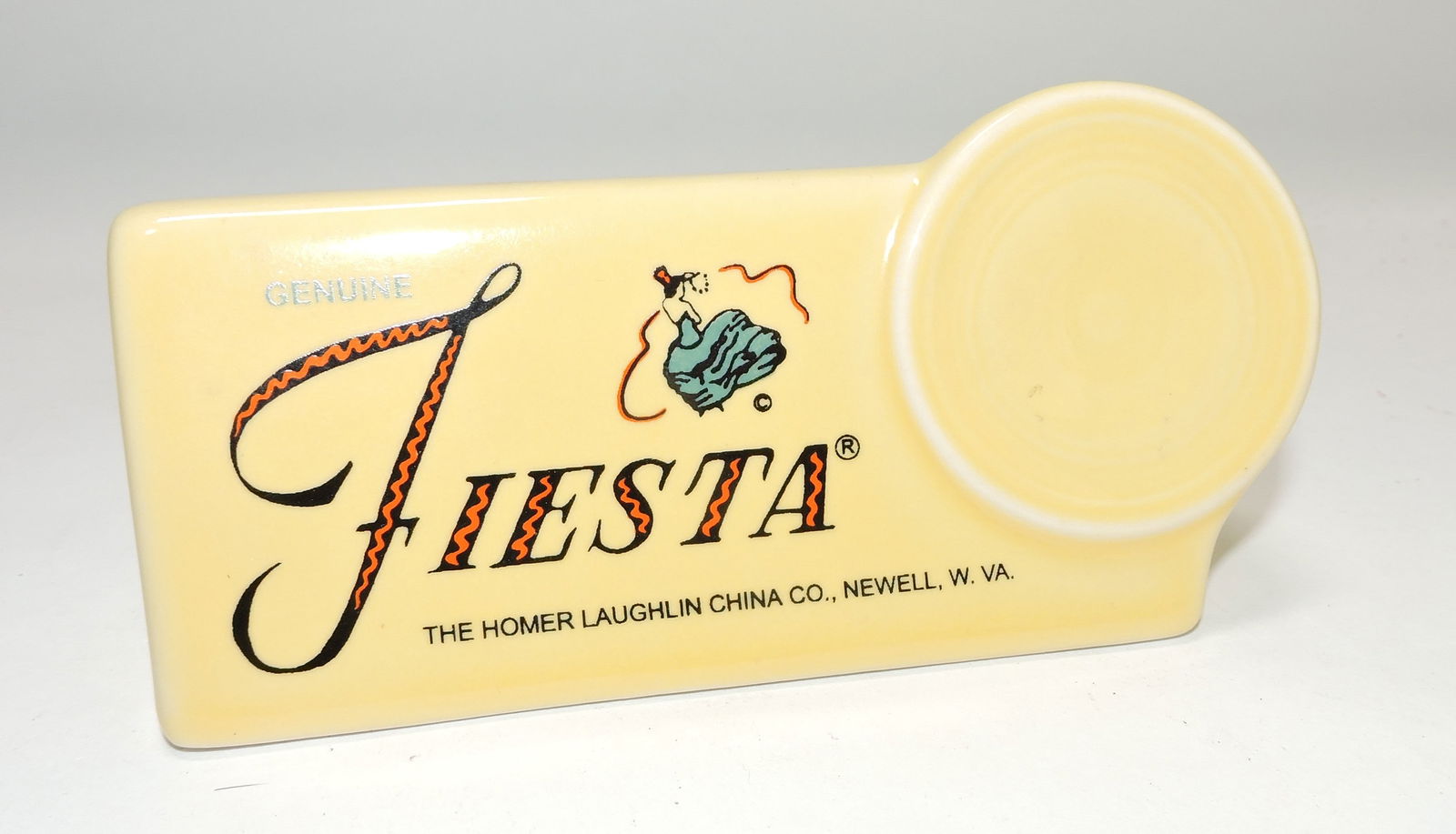 Fiesta Post 86 shelf sign, yellow (1 of 1)