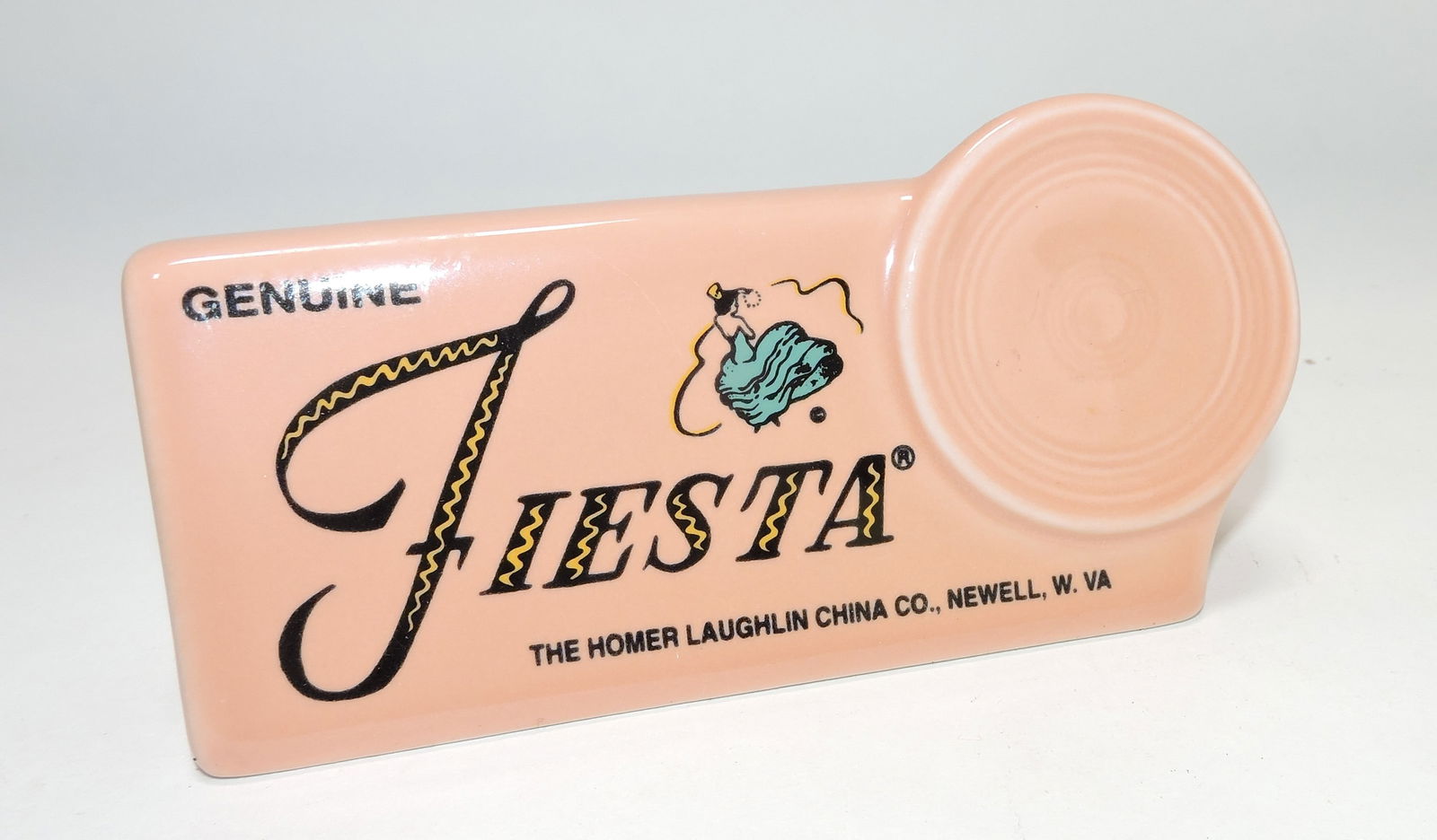 Fiesta Post 86 shelf sign, apricot (1 of 1)