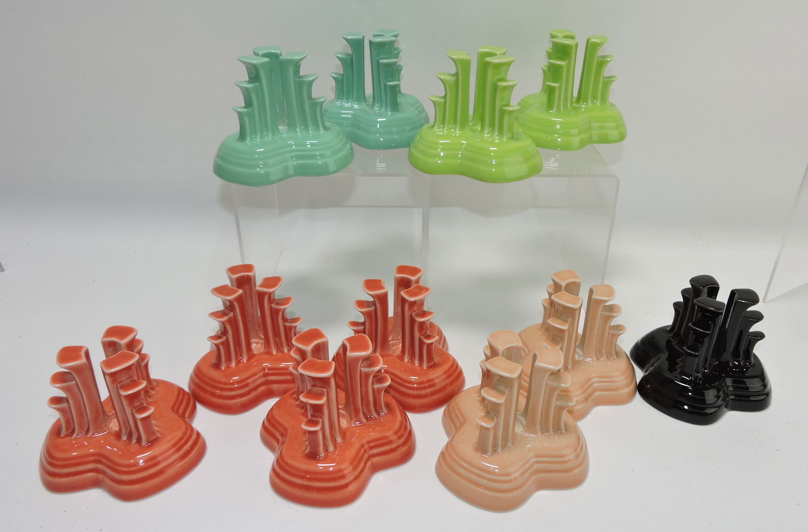 Fiesta Post 86 pyramid candle holder (1 of 1)