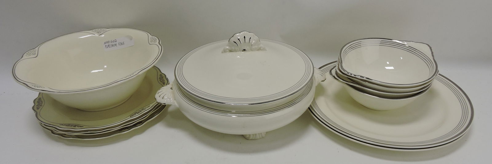 HLC Marigold Platinum edge lot of: 12 pieces