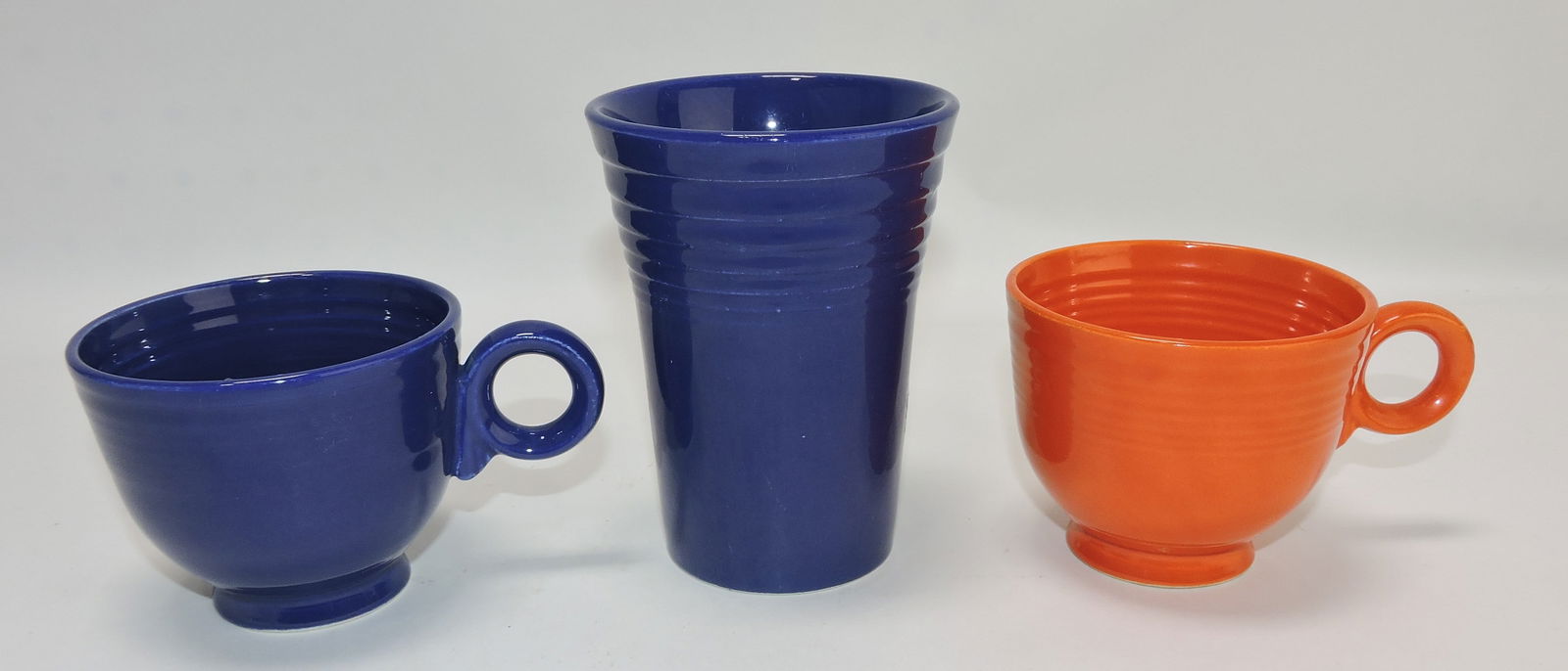Vintage Fiesta cobalt water tumbler and (1 of 1)