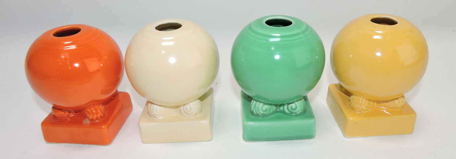 Fiesta lot of 4 single bulb candle holders, (1 of 1)