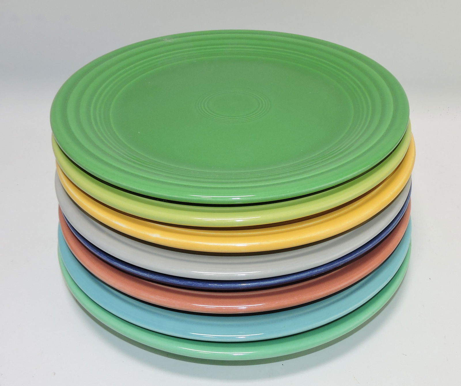 Fiesta 9" plate group, 8 mixed (1 of 1)