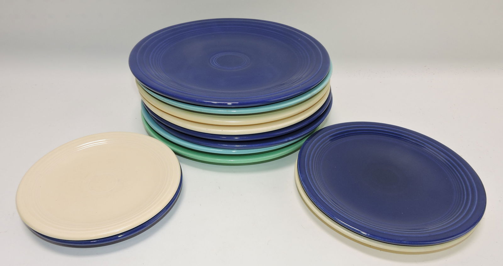 Fiesta plate group: 2 - 6", 2 - 7", 8 - 9", (1 of 1)